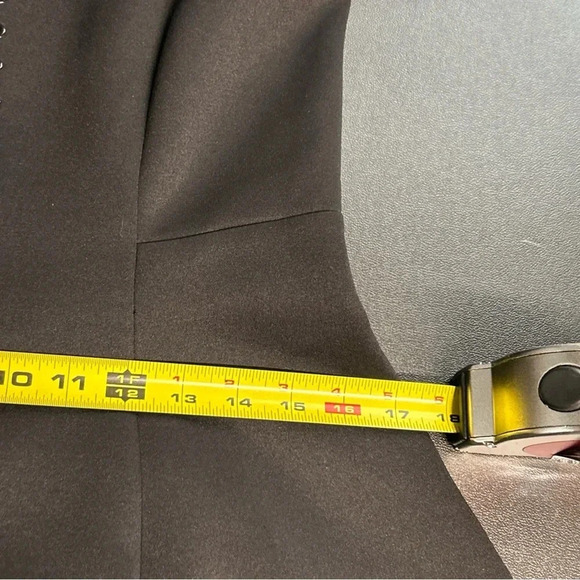 Philosophy Women’s Small Black Grommet Fit & Flare Scuba‎ Dress Cocktail Stretch - Picture 12 of 16